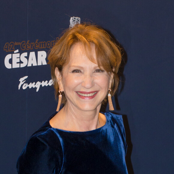 Nathalie Baye - Photocall du dîner de la 42ème cérémonie des César au Fouquet's à Paris. © Stéphane Vansteenkiste / Bestimage 