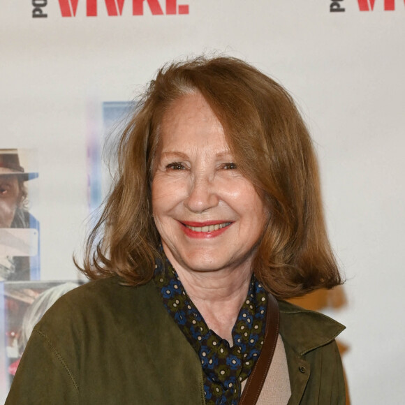 Nathalie Baye - Photocall à la première du film "Tourner pour vivre" sur la vie cinématographique du réalisateur C.Lelouch à Paris le 25 avril 2022. © Coadic Guirec / Bestimage