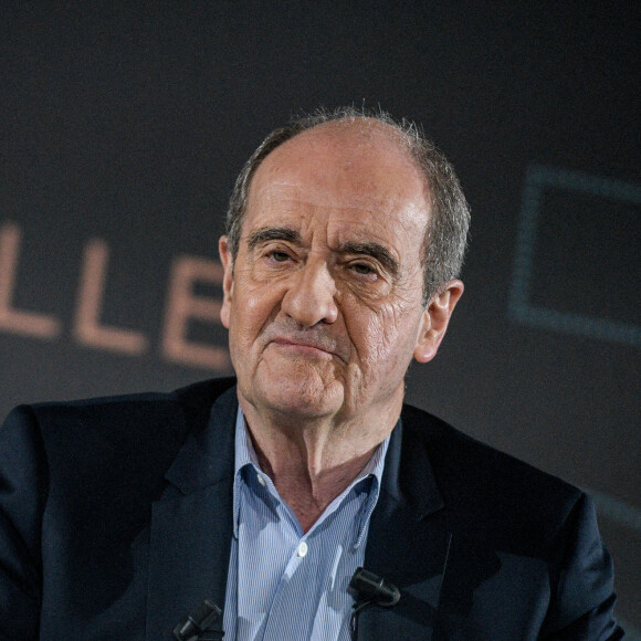 Présentation de la sélection officielle du 75éme Festival De Cannes lors d'une conférence de presse présentée par Pierre Lescure, président du festival de Cannes au cinéma UGC Normandie à Paris, France, le 14 avril 2022. © Giancarlo Gorassini/Bestimage 