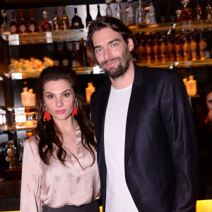 Exclusif - Camille Lacourt et sa compagne Alice Detollenaere (Miss Bourgogne 2010) - Soirée de lancement de "Chez Blue" au club "Boum Boum" situé dans le prestigieux 8eme arrondissement de Paris le 30 janvier 2020. © Rachid Bellak/Bestimage 