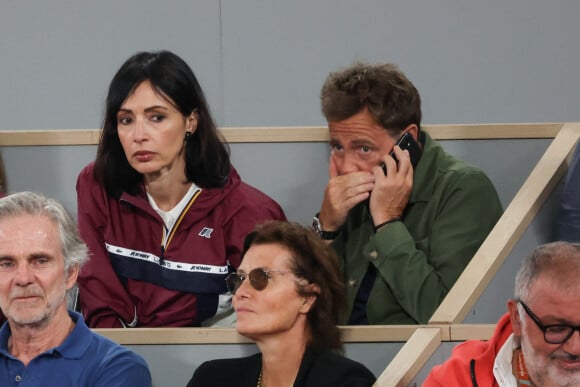 Géraldine Maillet et son compagnon Daniel Riolo en tribune (jour 13) lors des Internationaux de France de Tennis de Roland Garros 2022 à Paris, France, le 3 juin 2022. © MPP/Bestimage