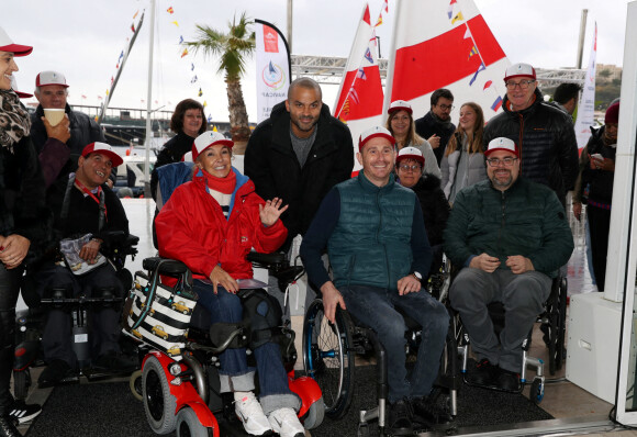 Tony Parker durant la journée mondiale du handicap au Yacht Club de Monaco. Le 3 décembre 2022. © Jean-François Ottonello / Nice Matin / Bestimage