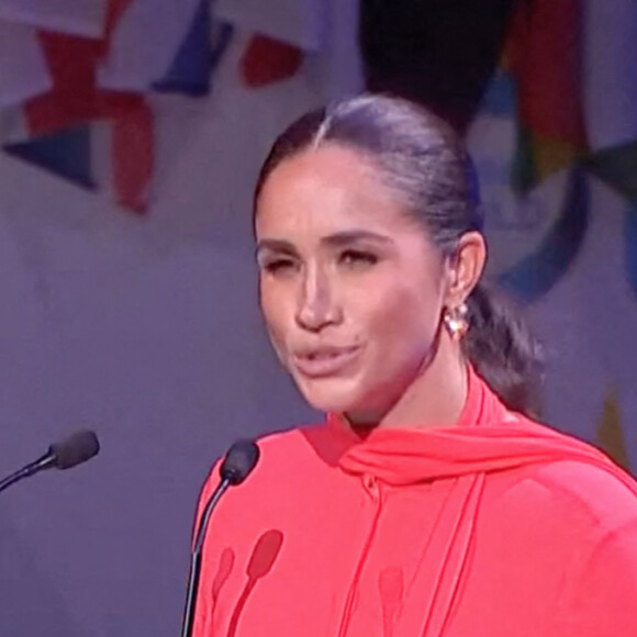 Première allocution publique de Meghan Markle au Royaume-Uni depuis le Megxit. Meghan Markle, duchesse de Sussex, lors du "One Young World Summit 2022" à Manchester, le 5 septembre 2022. © JLPPA/Bestimage 