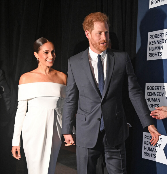 Le prince Harry et Meghan Markle - Photocall de la soirée de gala Robert F Kennedy Human Rights à New York le 6 décembre 2022. 