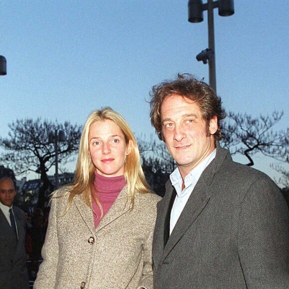 Sandrine Kiberlain et Vincent Lindon lors de l'avant-première du flm Jeanne d'Arc en 1999