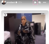 Amel Bent dévoile un look tout en vinyle à la "Matrix" sur ses réseaux sociaux - Instagram
