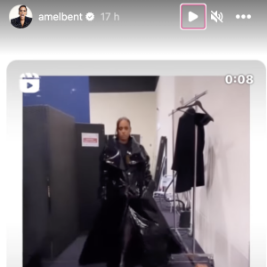 Amel Bent dévoile un look tout en vinyle à la "Matrix" sur ses réseaux sociaux - Instagram