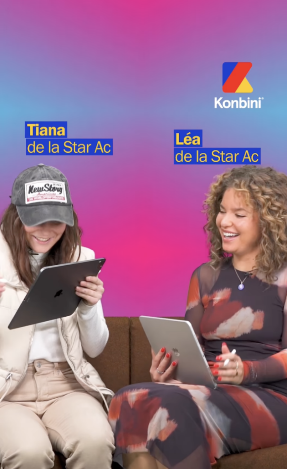 Léa et Tiana (Star Academy) font une interview ensemble pour le média Konbini - Instagram