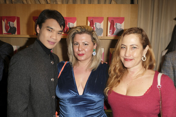 Exclusif - Jérémy Bellet, Cindy Lopes et Myriam Charleins lors de la soirée d'ouverture du magasin "Womanizer PopUp" et du nouveau "Marylin Monroe Womanizer" à Dollhouse Shop à Paris, le 8 décembre 2022. 