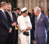 Le prince William, duc de Cambridge, le prince Harry, duc de Sussex, Meghan Markle, enceinte, duchesse de Sussex, le prince Charles, prince de Galles lors de la messe en l'honneur de la journée du Commonwealth à l'abbaye de Westminster à Londres le 11 mars 2019. 