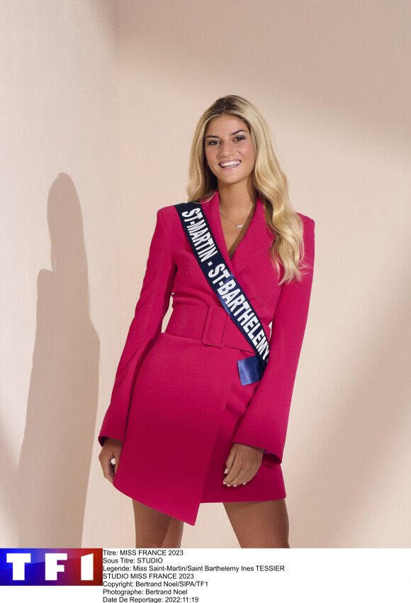 Miss Saint-Martin Saint-Barthélemy est Inès Tessier, elle a 20 ans et est étudiante en cinématographie - Candidate à l'élection Miss France 2023 qui aura lieu le 17 décembre 2022.