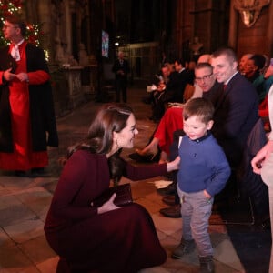 Catherine (Kate) Middleton, princesse de Galles, arrive pour le "Together at Christmas" Carol Service à l'abbaye de Westminster à Londres, Royaume uni, le 15 décembre 2022. 