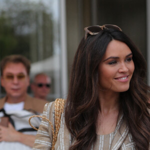 Diane Leyre arrive à l'hôtel "Martinez" lors du 75ème Festival International du Film de Cannes, le 26 mai 2022. 