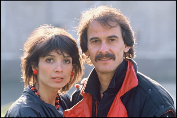 Michel Fugain et son épouse Stéphanie en 1983.
