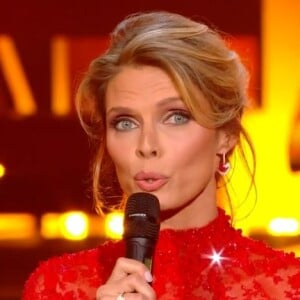 Sylvie Tellier très émue, elle fait ses adieux à Miss France lors du concours Miss France 2023, le 17 décembre 2022, en direct sur TF1