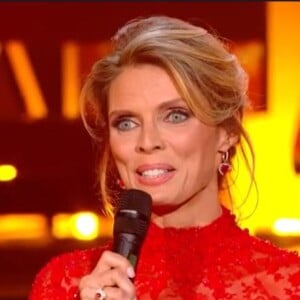 Sylvie Tellier très émue, elle fait ses adieux à Miss France lors de la cérémonie Miss France 2023 du 17 décembre 2022, sur TF1