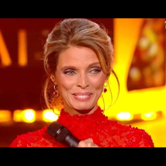 Sylvie Tellier très émue, elle fait ses adieux à Miss France lors de la cérémonie Miss France 2023 du 17 décembre 2022, sur TF1