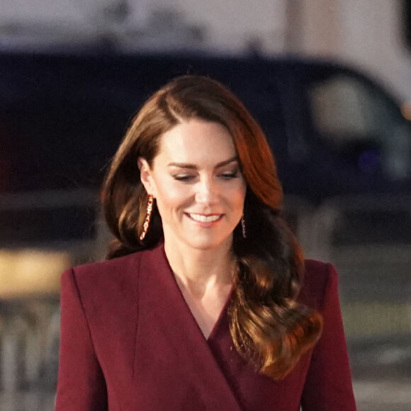 Catherine (Kate) Middleton, princesse de Galles, arrive pour le "Together at Christmas" Carol Service à l'abbaye de Westminster à Londres, Royaume uni, le 15 décembre 2022. 