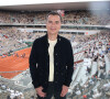 Laurent Luyat sur le plateau de France Télévision - Internationaux de France de Tennis de Roland Garros. Bertrand Rindoff/Bestimage