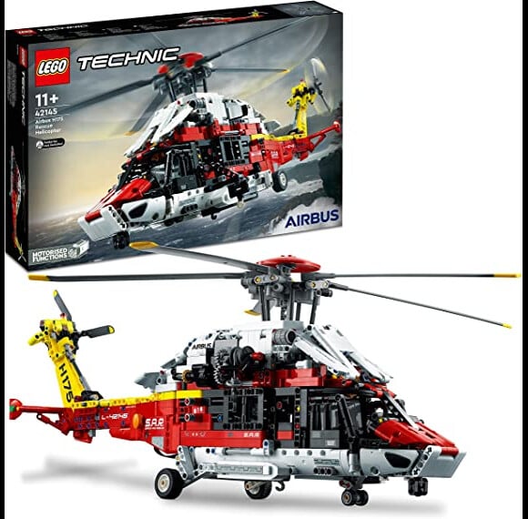 Votre enfant doit sauver des vies le plus vite possible avec ce jeu de constrcution l'hélicoptère de secours Airbus H175 Lego Technic