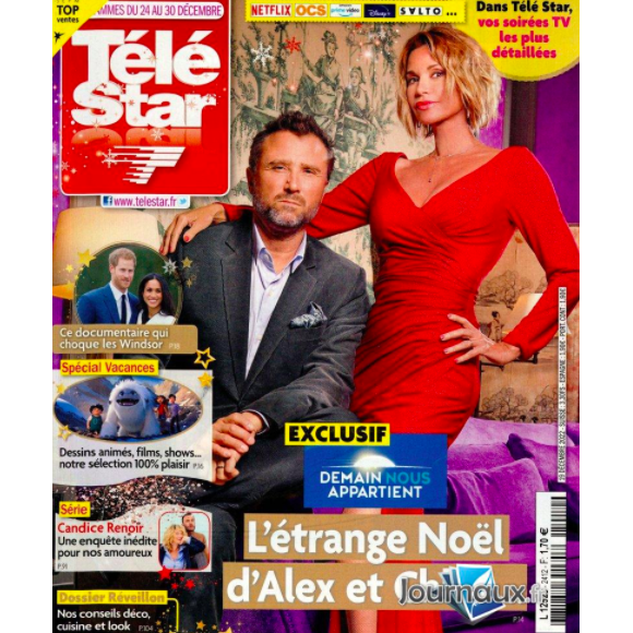 Couverture du magazine "Télé Star" numéro 2412, paru le 19 décembre 2022.