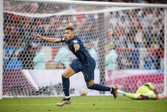 Kylian Mbappe - Match "France - Argentine (3-3 - tab 2-4)" en finale de la Coupe du Monde 2022 au Qatar, le 18 décembre 2022.