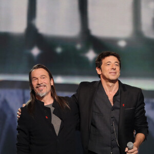 Exclusif - Florent Pagny et Patrick Bruel - Enregistrement de l'émission "Alors on chante" au palais des sports à Paris, qui sera diffusée le 28 novembre 2014 en Prime Time sur TF1, à l'occasion des 20 ans du Sidaction et de la sortie de l'album "Kiss & Love"