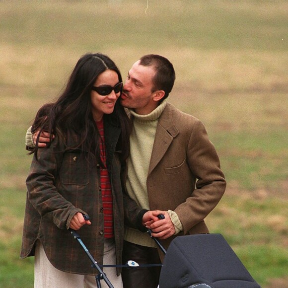 Florent Pagny avec sa femme Azucena et leur fille Inca.