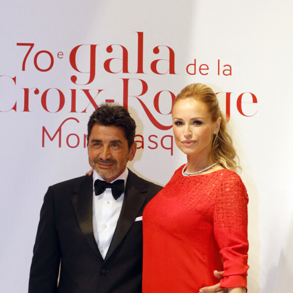 Adriana Karembeu enceinte et son mari André Ohanian - 70ème édition du gala de la Croix Rouge monegasque à Monaco le 27 juillet 2018. © Claudia Albuquerque/Bestimage 