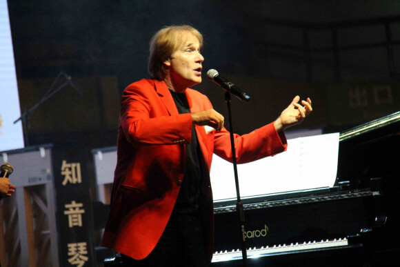 Richard Clayderman en concert à Wuhu en Chine le 20 août 2018.