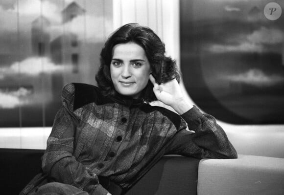Rétro - Décès de Linda de Suza - Linda de Suza - Célébrités sur le plateau de l'émission "Midi", première émission de Danièle Gilbert. Octobre 1979