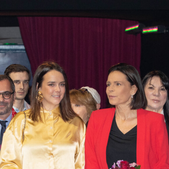 Exclusif - Marie et Louis Ducruet, Linoué Ducruet, Pauline Ducruet, la princesse Stéphanie de Monaco et Camille Gottlieb - Dernière représentation suivie de la remise des prix de la 9ème édition de la "New Generation" à Monaco le 2 février 2020.  © Olivier HuitelPRM/Bestimage 