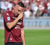 Franck Ribery, en larmes, fait ses adieux au public lors de son dernier match à Salerne.