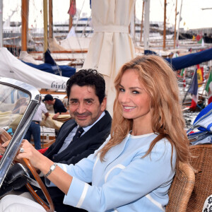 Adriana Karembeu et son mari André (Aram) Ohanian sont au Yacht Club de Monaco dans le cadre de la 12 ème Monaco Classic Week à Monaco le 10 septembre 2015. 