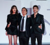 Charlotte Gainsbourg avec son mari Yvan Attal et son fils Ben Attal à la première de "Les Choses Humaines" au 78ème Festival International du Film de Venise (Mostra), le 9 septembre 2021.