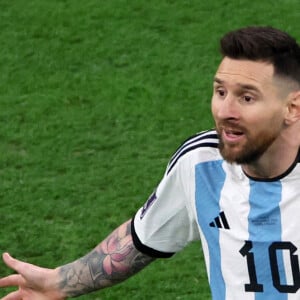 Lionel (Leo) Messi - Match "France - Argentine (3-3 - tab 2-4)" en finale de la Coupe du Monde 2022 au Qatar (FIFA World Cup Qatar 2022) le 18 décembre 2022.