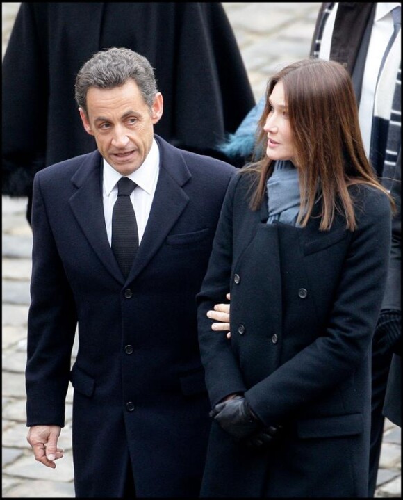 Nicolas Sarkozy et son épouse Carla Bruni