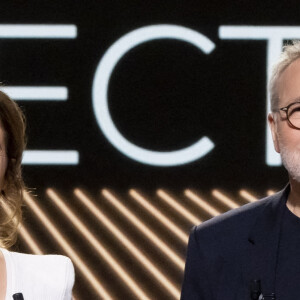 Exclusif - Léa Salamé, Laurent Ruquier - Enregistrement de l'émission "On Est En Direct (OEED)", présentée par L.Ruquier et L.Salamé, et diffusée en direct le 5 mars sur France 2 © Jack Tribeca / Bestimage