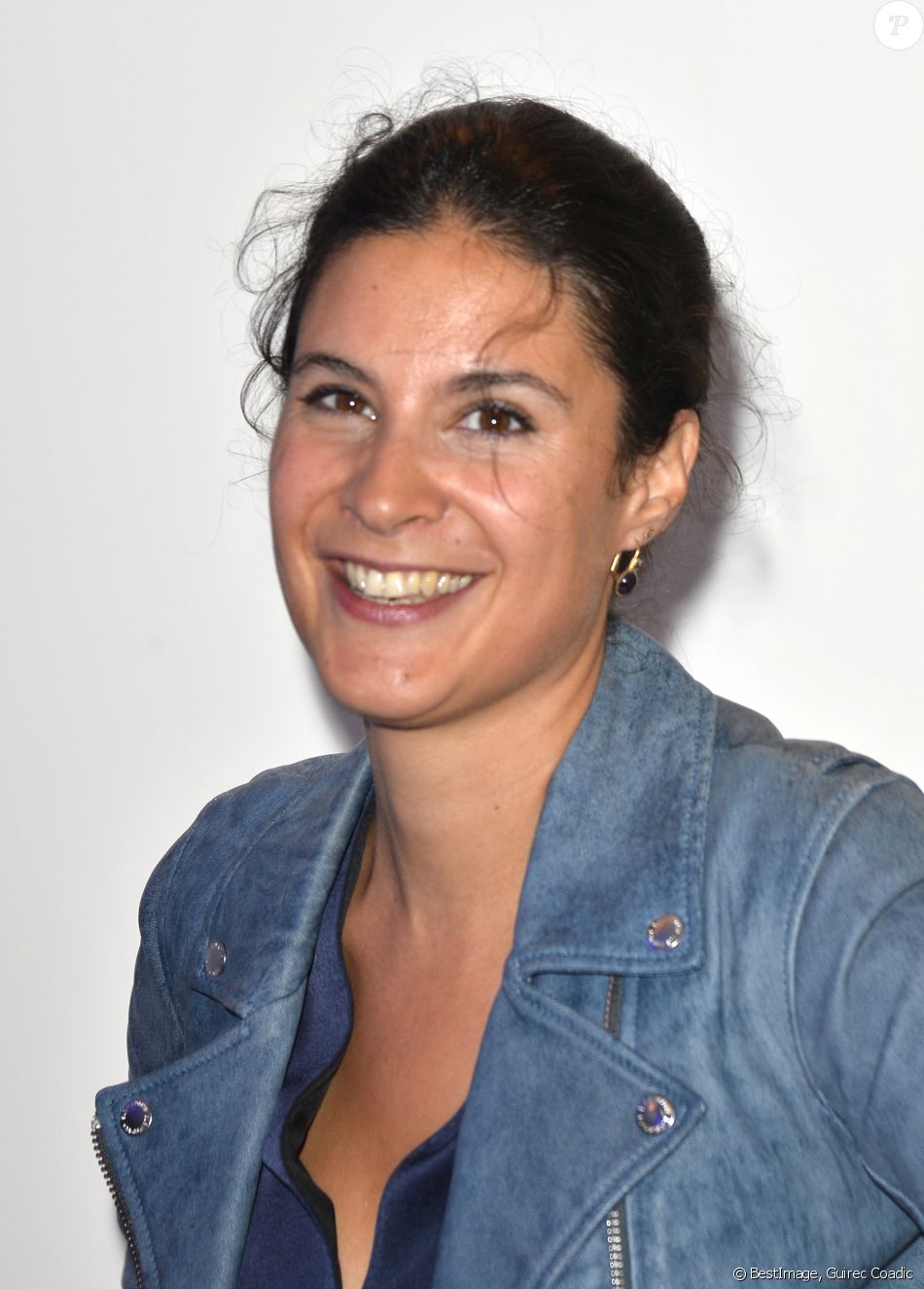 Apolline de Malherbe Conféfrence de presse de rentrée de BFM Tv à Paris le 8 septembre 2017