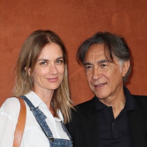 Richard Berry et sa femme Pascale Louange au village lors des internationaux de tennis de Roland Garros à Paris le 8 juin 2018. © Cyril Moreau / Bestimage 