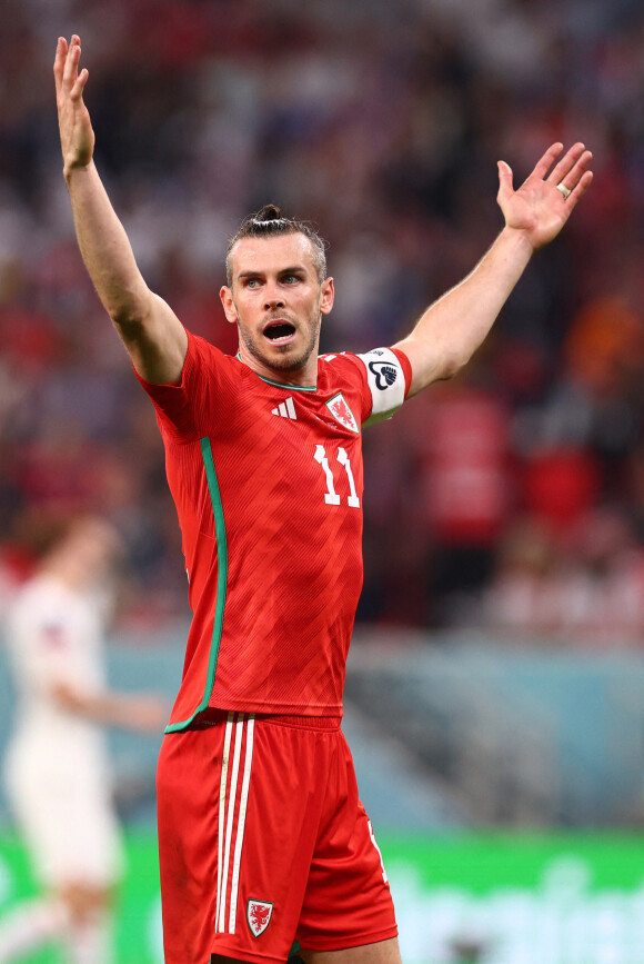 Gareth Bale annonce la fin de sa carrière de footballeur - Match de football de la Coupe du Monde de la FIFA, Qatar 2022 : Les Etats Unis et le Pays de Galles sont à égalité 1 - 1 au stade Al Rayyan le 21 novembre 2022. © David Klein/Sportimage/Cal Sport Media / Bestimage