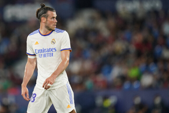 Gareth Bale annonce la fin de sa carrière de footballeur - Match de football de Liga : Egalité entre Levante et le Real Madrid 3 à 3 le 22 août 2021. © Imago / Panoramic / Bestimage