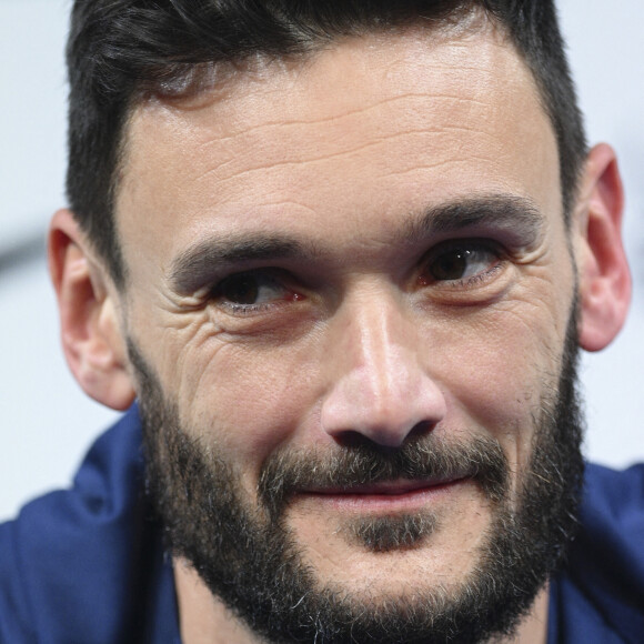 Hugo Lloris capitaine et gardien de l'équipe de France en conférence de presse de l'équipe de France de football au centre de formation et centre National du Footbal de Clairefontaine-en-Yvelines, France. © Jean-Baptiste Autissier/Panoramic/Bestiùmage