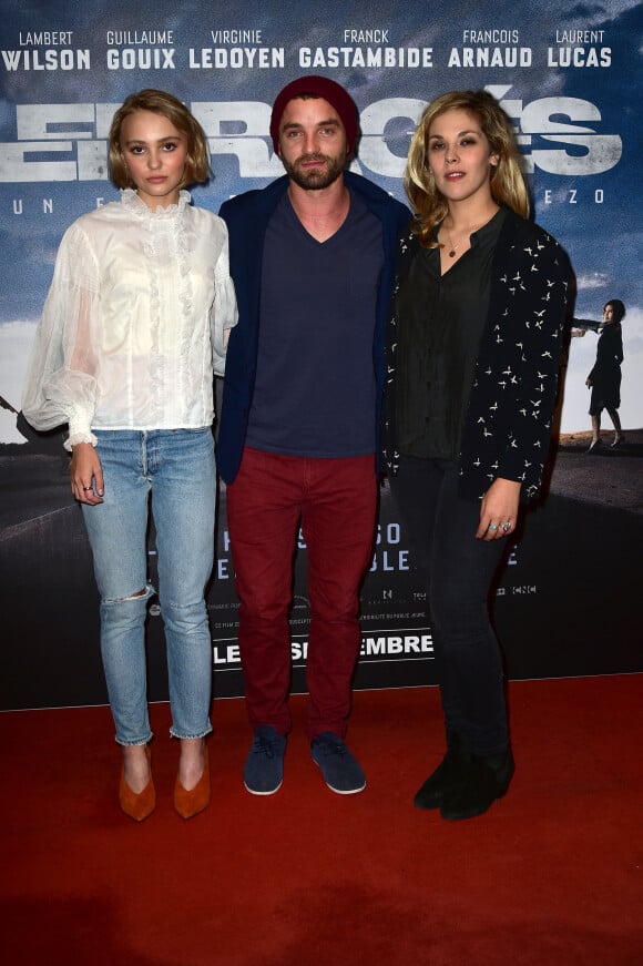 Lily-Rose Depp, Guillaume Gouix et Alysson Paradis - Avant-Première du film "Les Enragés" au cinéma UGC Les Halles à Paris le 28 septembre 2015. 
