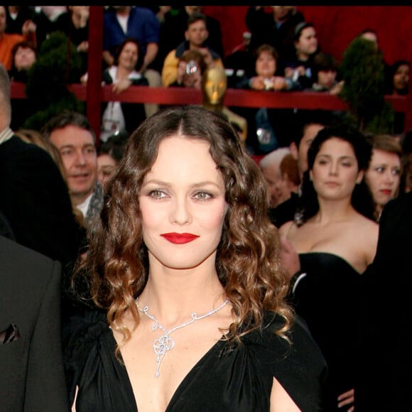 Johnny Depp et Vanessa Paradis à la 80e cérémonie des Oscars à Hollywood.