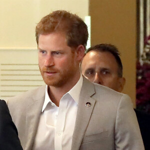 Exclusif - Le prince Harry à la sortie de son hôtel lors de la troisième édition des Invictus Games à Toronto, Ontario, Canada, le 25 septembre 2017. 