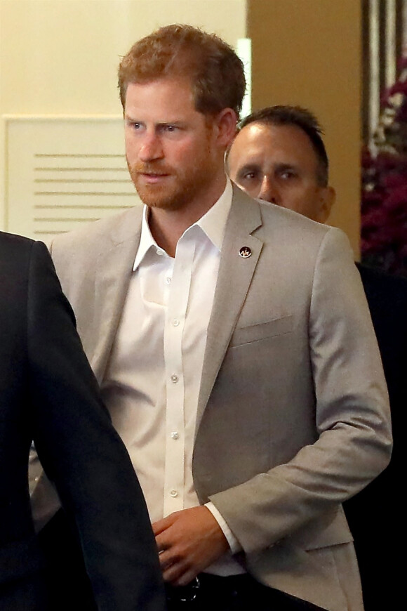 Exclusif - Le prince Harry à la sortie de son hôtel lors de la troisième édition des Invictus Games à Toronto, Ontario, Canada, le 25 septembre 2017. 