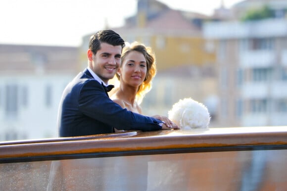 Mariage de Alvaro Morata et Alice Campello à Venise le 17 juin 2017.