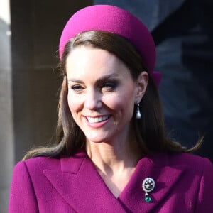 Catherine (Kate) Middleton, princesse de Galles, arrivent pou rencontrer le président de l'Afrique du Sud à l'hôtel Corinthia de Londres, Royaume Uni, le 22 novembre 2022. 