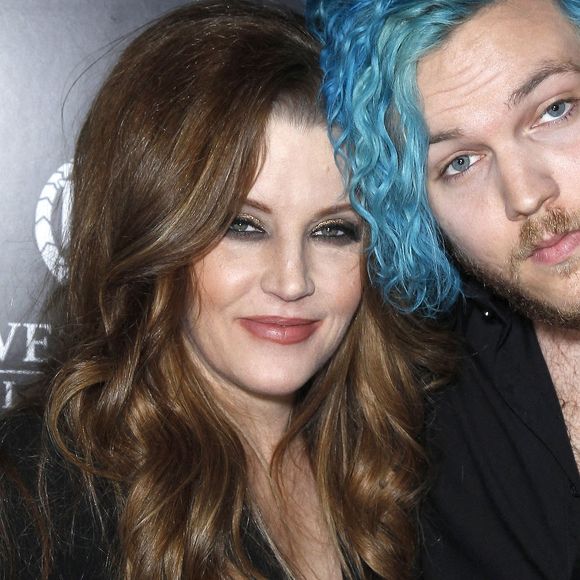 Lisa Marie Presley et son fils Benjamin Keough (petit fils d'Elvis Presley) à la première de The Elvis Experience à Las Vegas le 23 avril 2015.